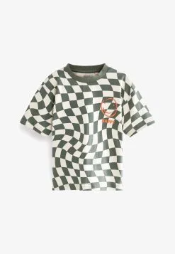 Next SHORT SLEEVE ALL OVER PRINT - T-Shirt Print - Khaki Green Checkerboard -Oberbekleidung Verkäufe 5bf8d8b824e54fc6a33ce1f92e51da2c