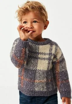 Next CHECK CREW STANDARD - Strickpullover - Blue -Oberbekleidung Verkäufe 5d63cee5ebc34828b22e0f3a8c8a4c28