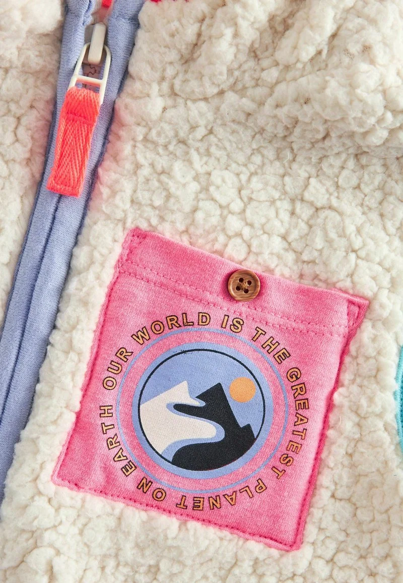 Next BORG HOODED GILET STANDARD - Weste - Cream 7 Next BORG HOODED GILET STANDARD - Weste - Cream – Bild 5