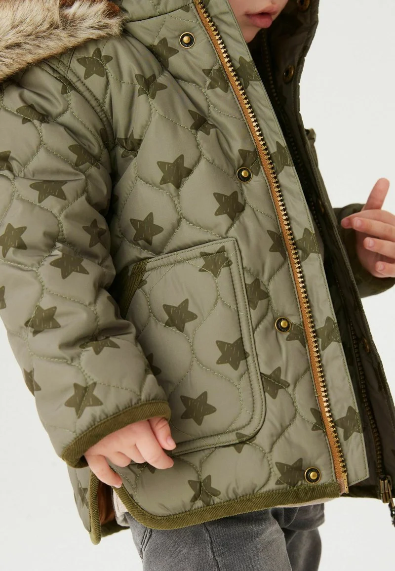 Next QUILTED STANDARD - Winterjacke - Khaki Green Star Print 5 Next QUILTED STANDARD - Winterjacke - Khaki Green Star Print – Bild 3
