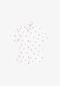 Next SHORT SLEEVE STANDARD - Hemd - White Toucan Print -Oberbekleidung Verkäufe 6470e855e46543b9b1df5e72f94e09da