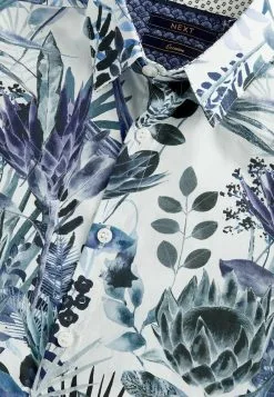 Next SHORT SLEEVE PRINTED SIGNATURE - Hemd - Blue -Oberbekleidung Verkäufe 649e81ceb16f40f5af95c20fd42610dc