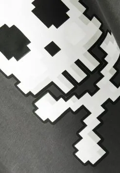 Next SHORT SLEEVE - T-Shirt Print - Charcoal Grey Gaming Pixel Skull -Oberbekleidung Verkäufe 6546a2cbd92d4d0aa8ac57f697f108ed