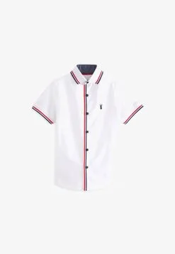 Next SHORT SLEEVE COLOURBLOCK STANDARD - Hemd - White Red
