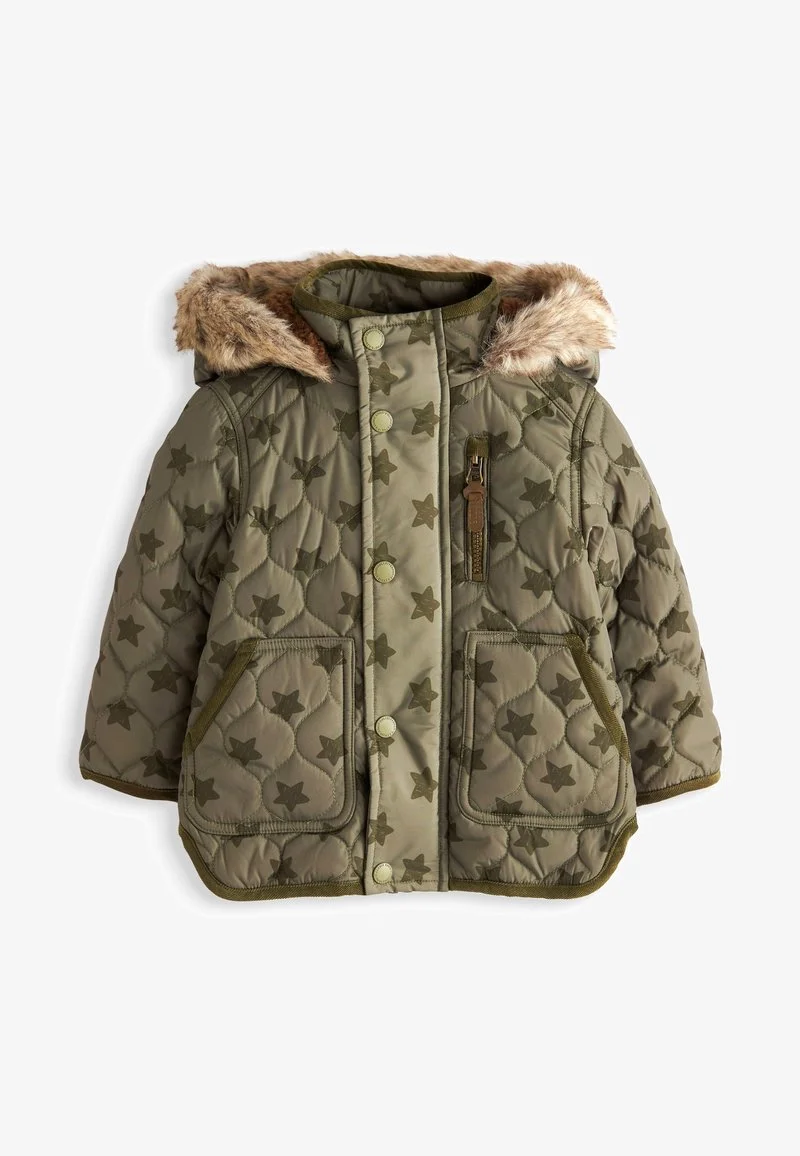 Next QUILTED STANDARD - Winterjacke - Khaki Green Star Print 7 Next QUILTED STANDARD - Winterjacke - Khaki Green Star Print – Bild 5