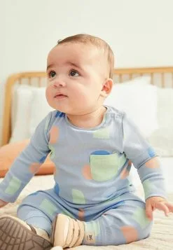 Next 6 PACK SET - Leggings - Hosen - Teal Blue Abstract