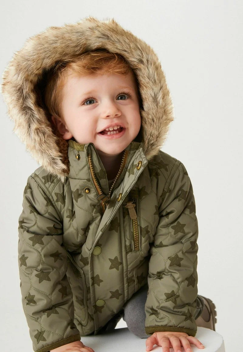 Next QUILTED STANDARD - Winterjacke - Khaki Green Star Print 6 Next QUILTED STANDARD - Winterjacke - Khaki Green Star Print – Bild 4