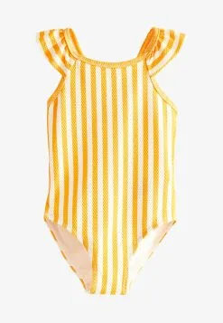 Oberbekleidung Verkäufe 36 Next FRILL SLEEVED - Badeanzug - Yellow