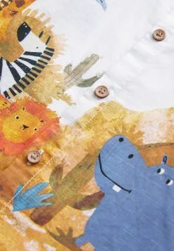 Next SAFARI PRINT BORDER STANDARD - Hemd - White -Oberbekleidung Verkäufe 71f41191c788486a8b76468f440756db