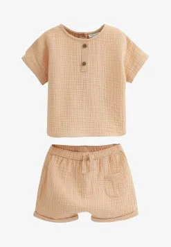 Next TWO PIECE TEXTURED SET - Shorts - Orange -Oberbekleidung Verkäufe 7211011c2be745098a42bda2f45fa85b