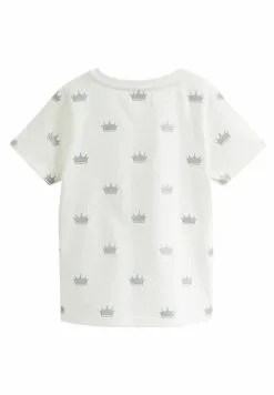 Next CROWN STANDARD - T-Shirt Print - Ecru White Glitter -Oberbekleidung Verkäufe 72c29f77120c4c59a91f85ac43f4d050