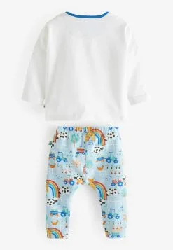 Next 2 PIECE SET - Leggings - Hosen - White Blue Farm -Oberbekleidung Verkäufe 740e42da4dea4a2e86323b88c3ac1e80