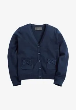 Next RED BOW POCKET - Strickjacke - Blue -Oberbekleidung Verkäufe 755d090b05894975a8b6a7dee1456cc2