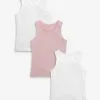 Next 3 PACK POINTELLE - Top - White/ Pink -Oberbekleidung Verkäufe 78e6862312544ceea0bac646854c4add