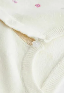 Next EMBROIDERED STANDARD - Strickjacke - White -Oberbekleidung Verkäufe 79bc7daad86a4e56b0cd3f6dfc41d6e4