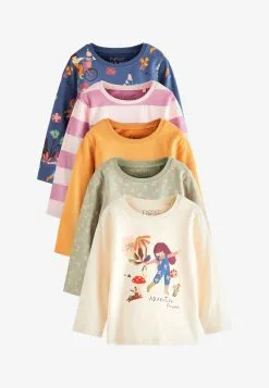 Next 5 PACK - Langarmshirt - Neutral Spot Stripe -Oberbekleidung Verkäufe 7d55d64c8f6d4eac862e18cc7b9893cf