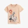 Next SHORT SLEEVE CHARACTER - T-Shirt Print - Peach Pink Safari -Oberbekleidung Verkäufe 7d80c77cf8364f73a48f09f06bc1fb42 1