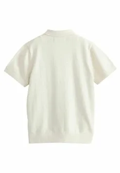 Next SHORT SLEEVE TEXTURED - Poloshirt - Cream -Oberbekleidung Verkäufe 816c478132214b2c99e8004437455370