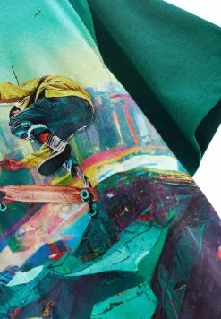 Next 3D SKATEBOARD - T-Shirt Print - Teal Blue -Oberbekleidung Verkäufe 8216b2b541b441408081d410f462c95e