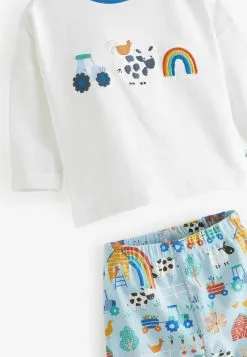 Next 2 PIECE SET - Leggings - Hosen - White Blue Farm -Oberbekleidung Verkäufe 82f488186d3940ceab3c32509810a423
