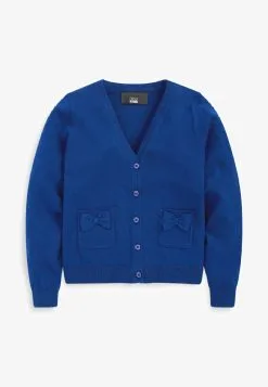 Next RED BOW POCKET - Strickjacke - Blue