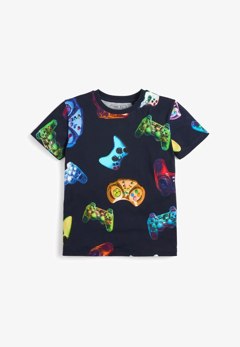 Next SHORT SLEEVE MARBLE - T-Shirt Print - Mottled Black 8 Next SHORT SLEEVE MARBLE - T-Shirt Print - Mottled Black – Bild 6