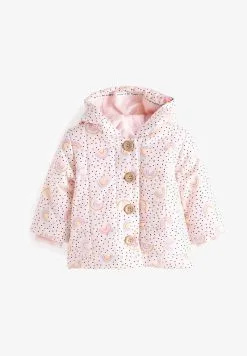 Next HOODED - Wintermantel - Pink Rainbow