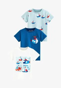 Next SHORT SLEEVE CHARACTER 3 PACK - T-Shirt Print - Red Blue Animal -Oberbekleidung Verkäufe 88fc82010dd94b3e8818f6453bd2a233