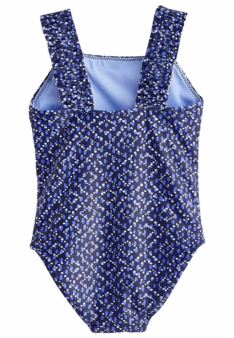 Next RUCHED SLEEVE - Badeanzug - Blue Woodblock 4 Next RUCHED SLEEVE - Badeanzug - Blue Woodblock – Bild 2