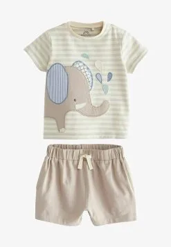 Next AND 2 PIECE SET - Shorts - Stone Natural Elephant -Oberbekleidung Verkäufe 8f670af85e584b5f91c65ddfd8ccbab5