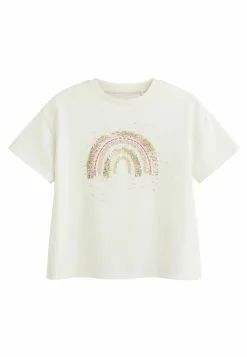 Next SEQUIN RAINBOW - T-Shirt Print - Ecru White -Oberbekleidung Verkäufe 8fc7874623d2489fa3e5c057de821b9d