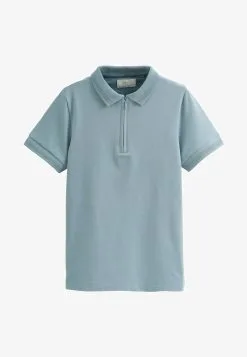 Next SHORT SLEEVE ZIP NECK STANDARD - Poloshirt - Black Arm Tape -Oberbekleidung Verkäufe 93f7f0e05145491bbba2bac0e6c4f759