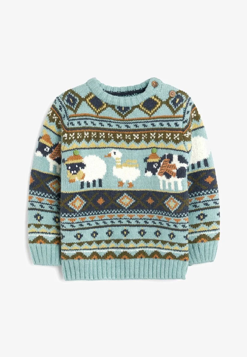 Next ANIMAL CHARACTER STANDARD - Strickpullover - Green 7 Next ANIMAL CHARACTER STANDARD - Strickpullover - Green – Bild 5