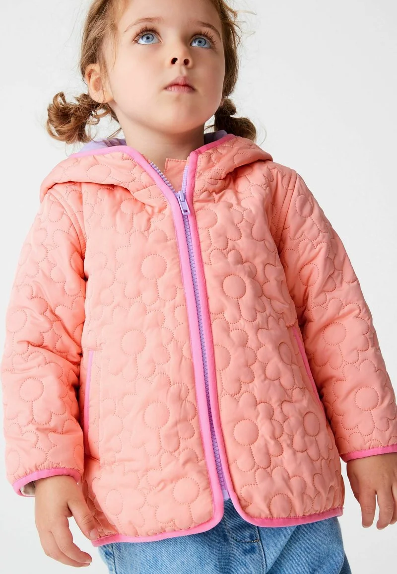Next FLORAL QUILTED HOODED STANDARD - Wintermantel - Coral Pink 4 Next FLORAL QUILTED HOODED STANDARD - Wintermantel - Coral Pink – Bild 2