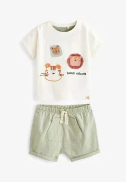 Next AND 2 PIECE SET - Shorts - Neutral Safari -Oberbekleidung Verkäufe 952d47cc31a94ddca84b137d42828cb3