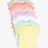 Next 7 PACK PASTEL PLAIN T-SHIRTS (3-16YRS) - T-Shirt Basic - Multi-coloured -Oberbekleidung Verkäufe 96b9b2fa04fc4d529c500fcc6319e8d2
