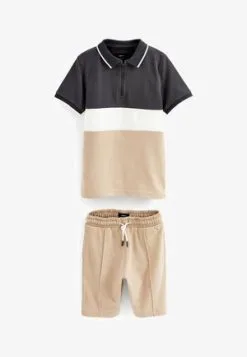 Next BLOCK SET - Shorts - Navy Blue Tan Brown -Oberbekleidung Verkäufe 9798258ad0b342528ef875d17665abf5