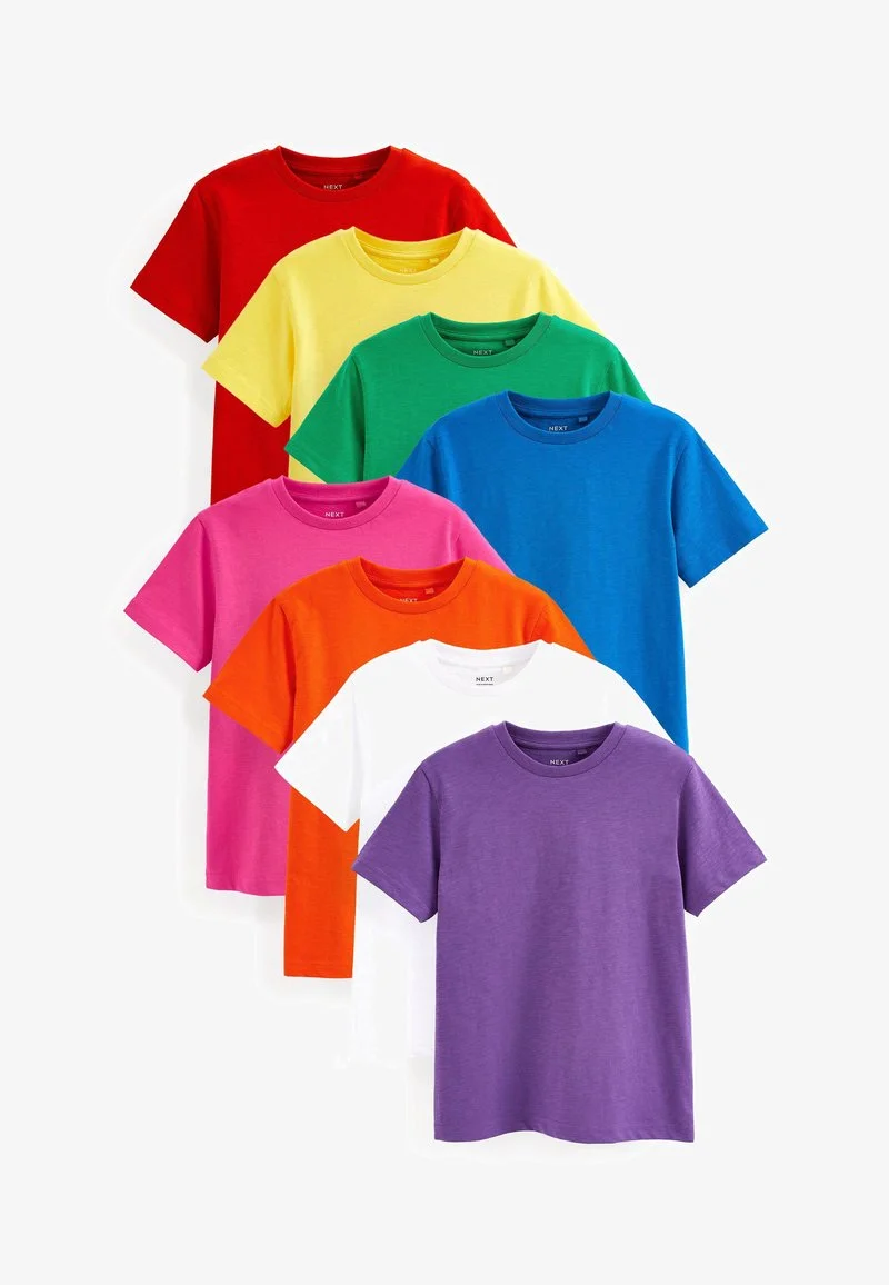 Next 8 PACK - T-Shirt Basic - Rainbow Brights 3 Next 8 PACK - T-Shirt Basic - Rainbow Brights
