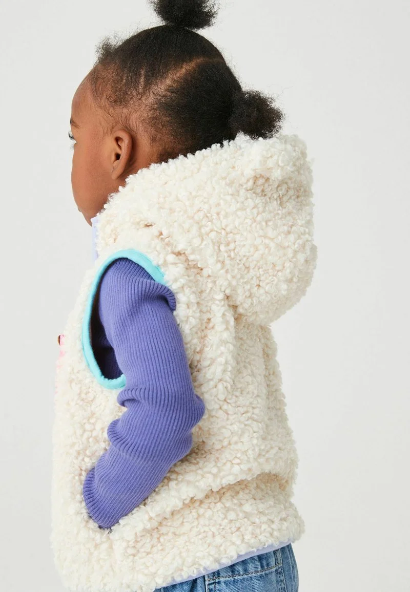 Next BORG HOODED GILET STANDARD - Weste - Cream 4 Next BORG HOODED GILET STANDARD - Weste - Cream – Bild 2