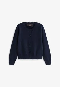 Next SCALLOPED EDGE SCHOOL - Strickjacke - Navy Blue