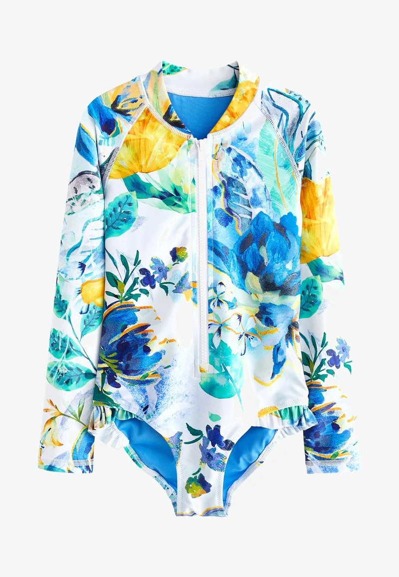 Next LONG SLEEVED STANDARD - Badeanzug - Ecru White 3 Next LONG SLEEVED STANDARD - Badeanzug - Ecru White