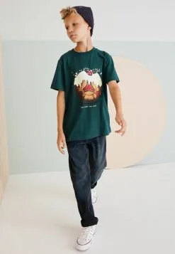 Next MATCHING FAMILY FOOTBALL CHRISTMAS PUDDING STANDARD - T-Shirt Print - Grey