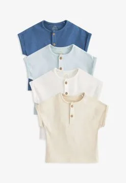 Next 4 PACK STANDARD - T-Shirt Basic - Blue -Oberbekleidung Verkäufe 9c17c058fcaa4342b437c81a22f4bdd6 1