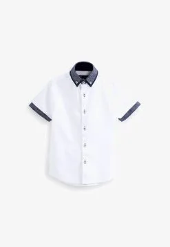 Next SHORT SLEEVE WITH GEO PRINT COLLAR STANDARD - Hemd - White -Oberbekleidung Verkäufe a1be77acef4a4aed8a70fa03965a254f