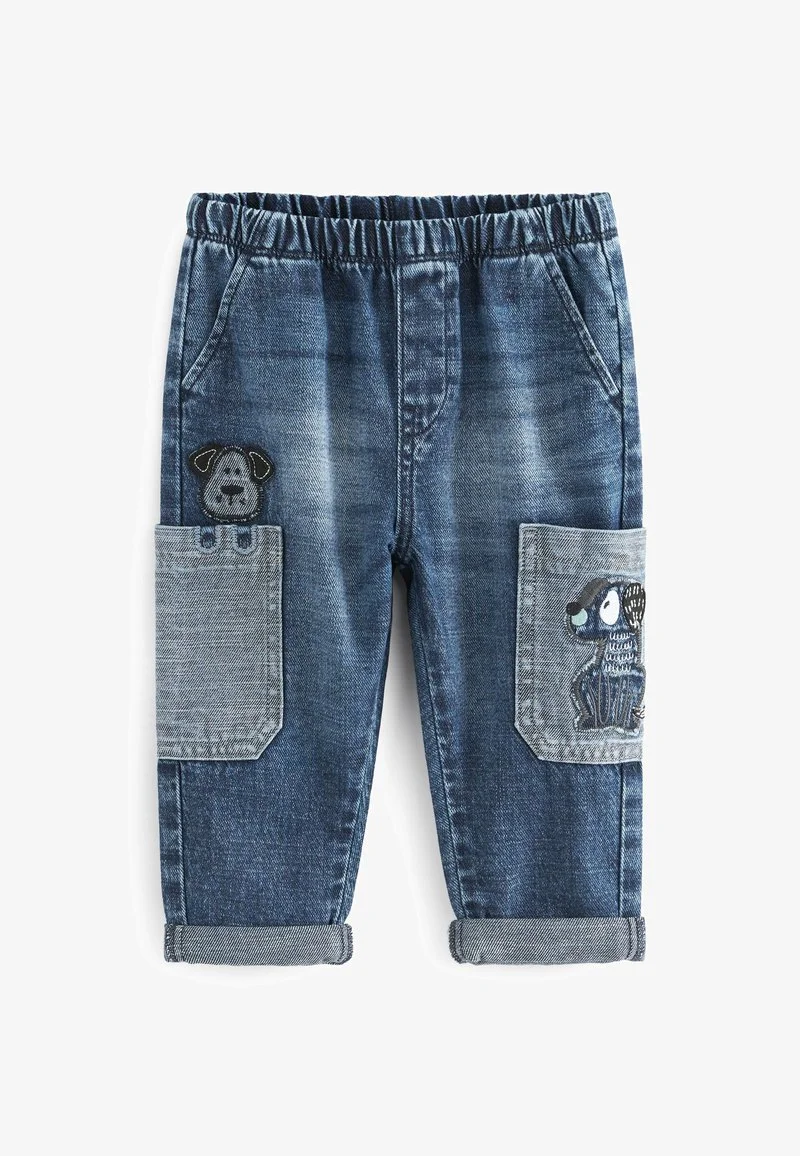 Next PULL ON WITH DOG CHARACTER STANDARD - Jeans Straight Leg - Mid Blue Denim 6 Next PULL ON WITH DOG CHARACTER STANDARD - Jeans Straight Leg - Mid Blue Denim – Bild 5