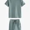 Next WAFFLE TEXTURE SET STANDARD - Shorts - Mineral Green -Oberbekleidung Verkäufe a70b31db96c74260a6327b1323835c9a