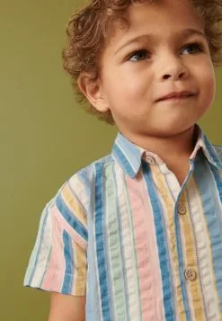 Next SHORT SLEEVE VERTICAL STRIPE - Hemd - Rainbow -Oberbekleidung Verkäufe a87af81c39e54e4998f36298854167d5