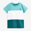 Next SHORT SLEEVE COLOURBLOCK - T-Shirt Print - Blue -Oberbekleidung Verkäufe a89d67c02ad847d0a9d129c60b3a76ed
