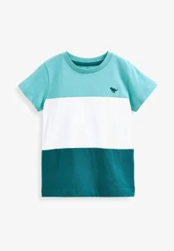 Next SHORT SLEEVE COLOURBLOCK - T-Shirt Print - Blue & Yellow Pique Jersey -Oberbekleidung Verkäufe a89d67c02ad847d0a9d129c60b3a76ed 3