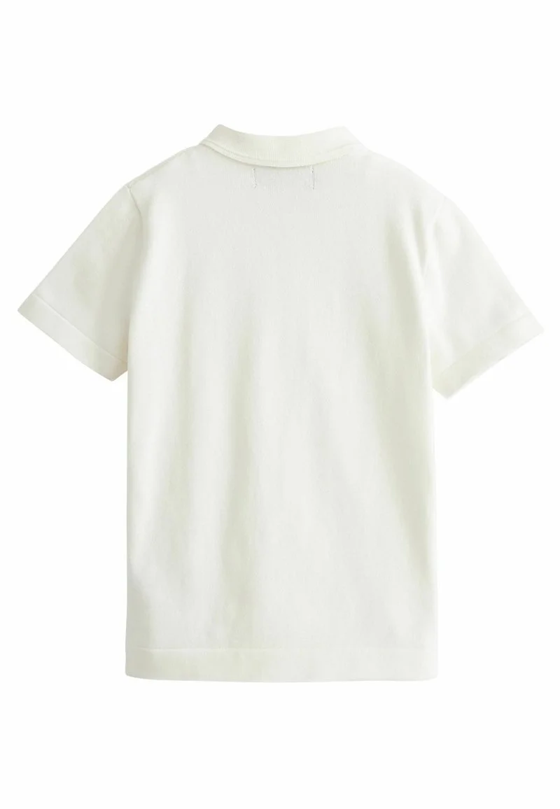Next SHORT SLEEVE TEXTURED STANDARD - Poloshirt - White 4 Next SHORT SLEEVE TEXTURED STANDARD - Poloshirt - White – Bild 2